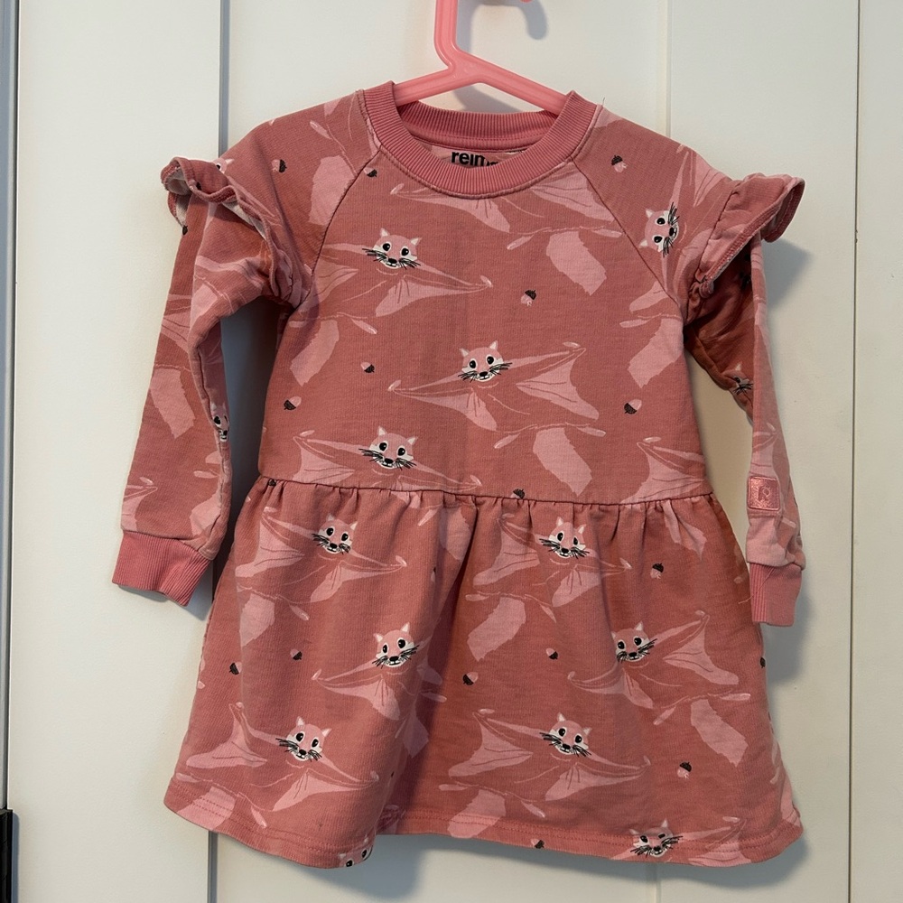Reima Pink Kids Dress. Size 4